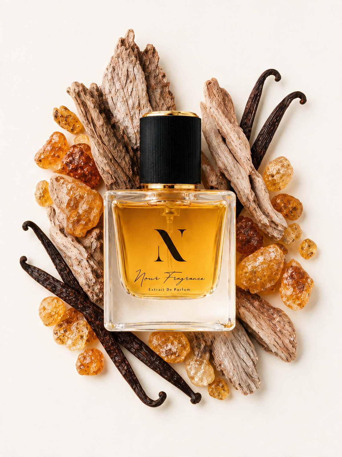 Citys 02 Extrait de Parfum Flatlay mit Holz, Amber und Vanille