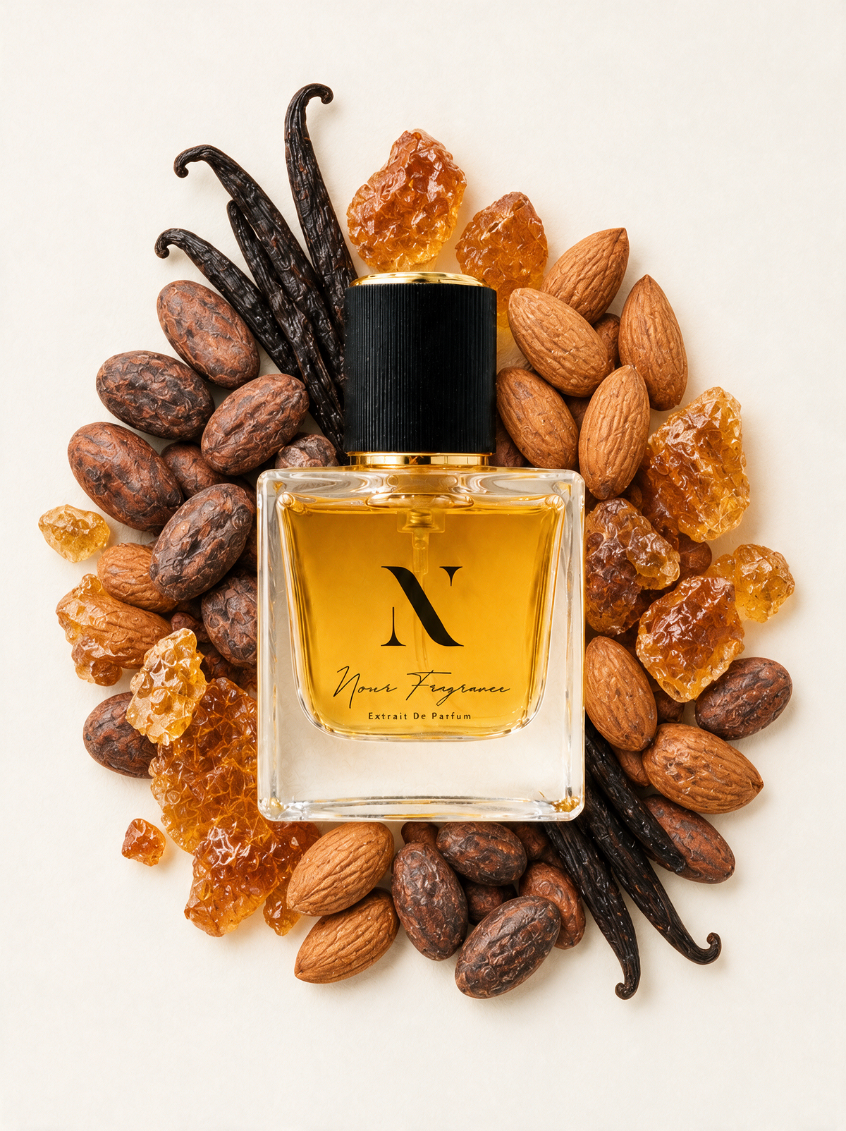 The Patch In Paris Extrait de Parfum Flatlay mit Vanille, Kakao und Karamell